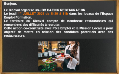 Job dating restauration